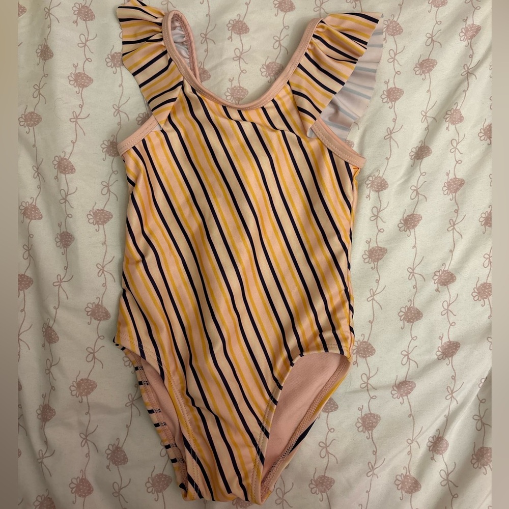 Striped One Piece Swimsuit
